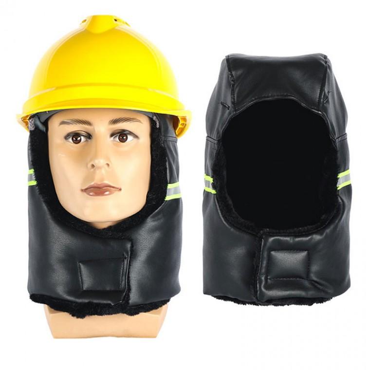 바람막이 털모자 공사장 야외 작업장 방한용품 방한모 헬맷 안전 반사판 안전모