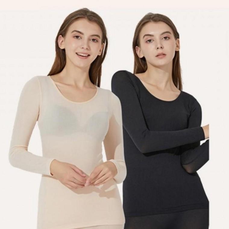 겨울 보온 스판 밀착 세트 상의 밀착 하의 내의 한파 여자 내복 남자