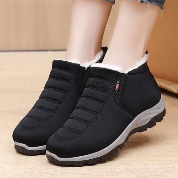 여성 데일리 발 따뜻 겨울 방한화 슬립온 패딩부츠 TT04