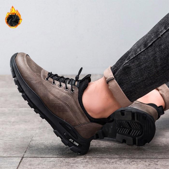 방한 트레킹 블랙 아웃도어화 보온 신발 등산 털안감