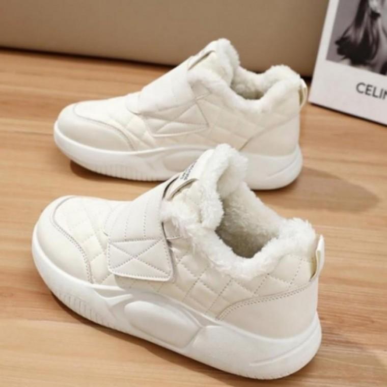 여성 겨울 기모 방한 퍼 안감 방한화 털 운동화 신발