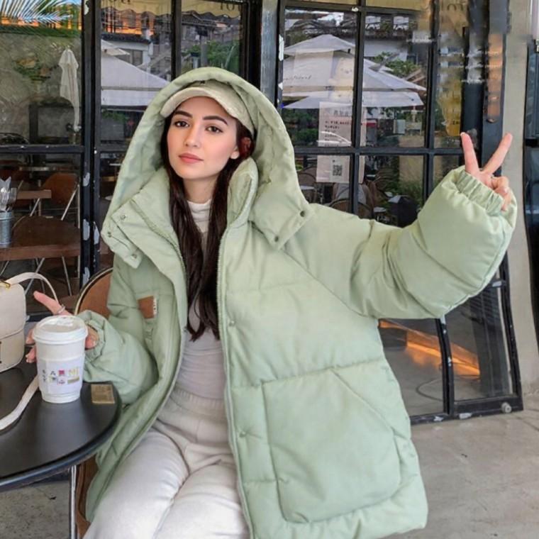 부드러운 여자 숏패딩 겨울용 짧은 패딩 방한 자켓