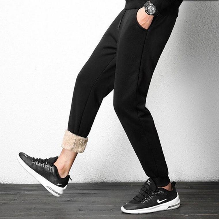 캐주얼 양털 남성 겨울 긴바지 방한 한파 보온 솜 팬츠 남자 바지 융털 따뜻 작업복 남성 겨울