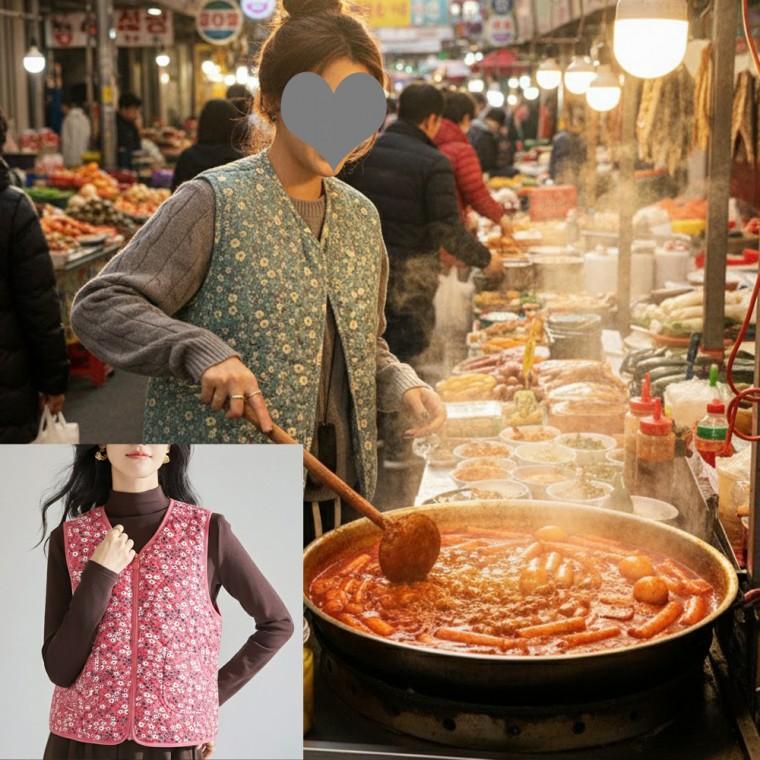 실버엔젤 경량누빔조끼 퀼팅조끼 보온이너조끼 다이아누빔 김장조끼 여성경량패딩조끼 보온이너조끼