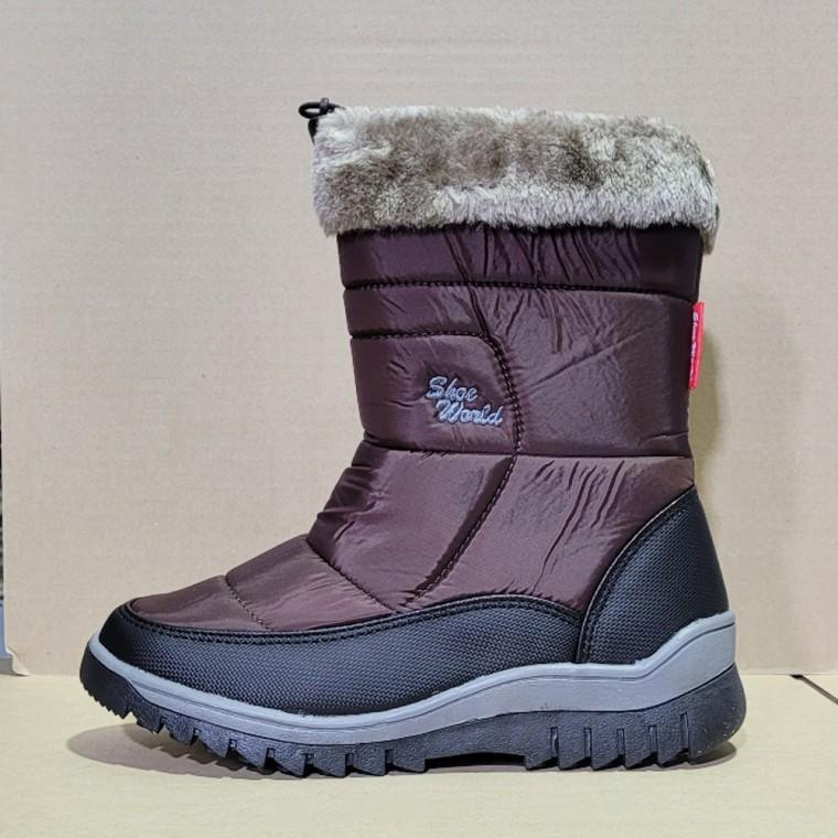 베리슈 여성 겨울 아이젠 장착 패딩부츠 여자 털부츠