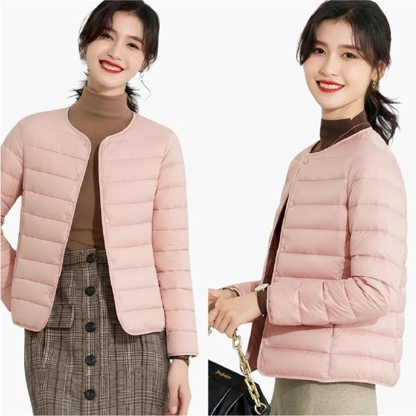 [이거찜]여성 경량 370g 이너 패딩 자켓 초경량 겨울 숏패딩 데일리 아우터 슬림핏 점퍼