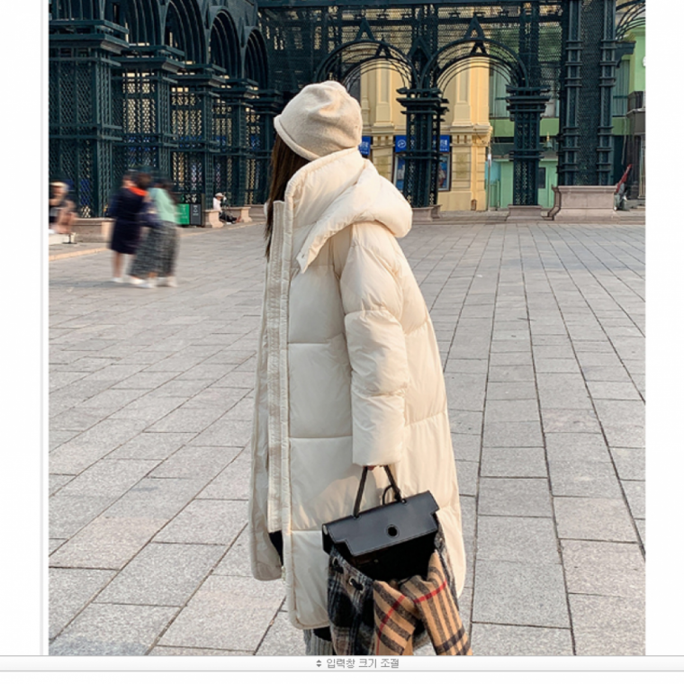 여성롱패딩 시그니처 하이넥 롱 패딩 출퇴근 사무실 현장근무복 아웃도어