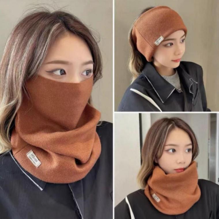 남녀공용 한파 올인원 워머 목도리 스카프 롱 머플러