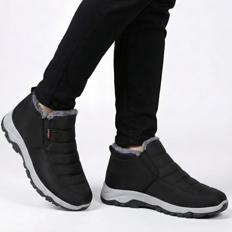 겨울 기모 안감 패딩 방한화 슬립온 털신