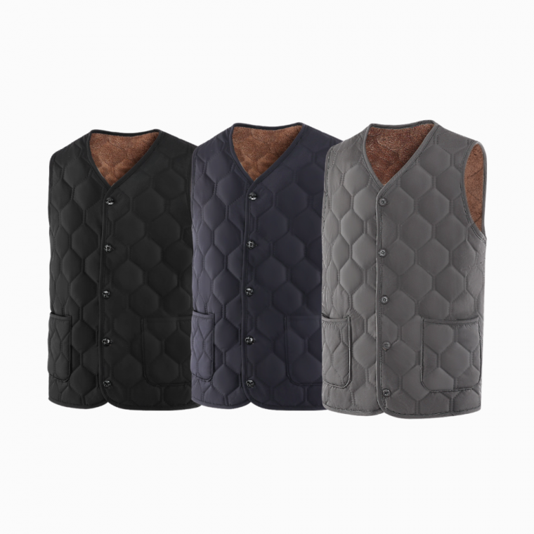 [신속배송] 인기템 융털 빵빵 누빔 플리스 조끼 커플 가능 사무실 3컬러