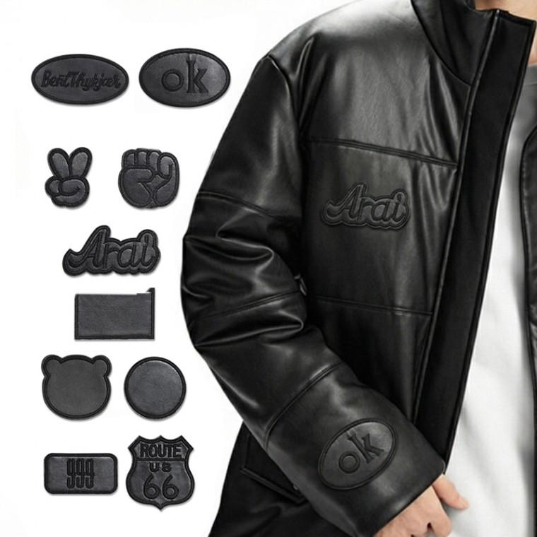 가죽 옷 패딩 수선 스티커 와펜 자수 패치 테이프