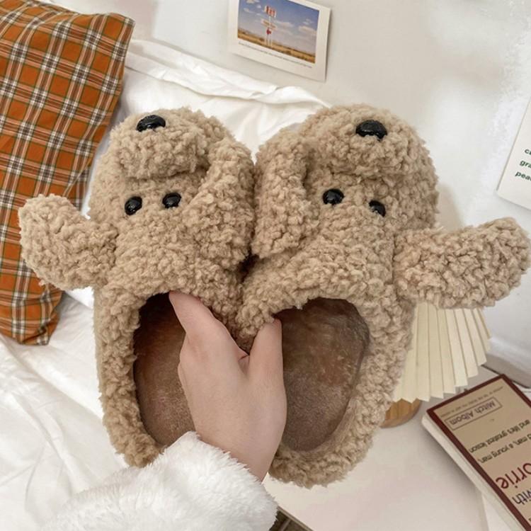 푸들뽀글이 털슬리퍼 털 슬리퍼 털 실내화 털실내화 거실화 겨울슬리퍼 강아지슬리퍼 푸들슬리퍼