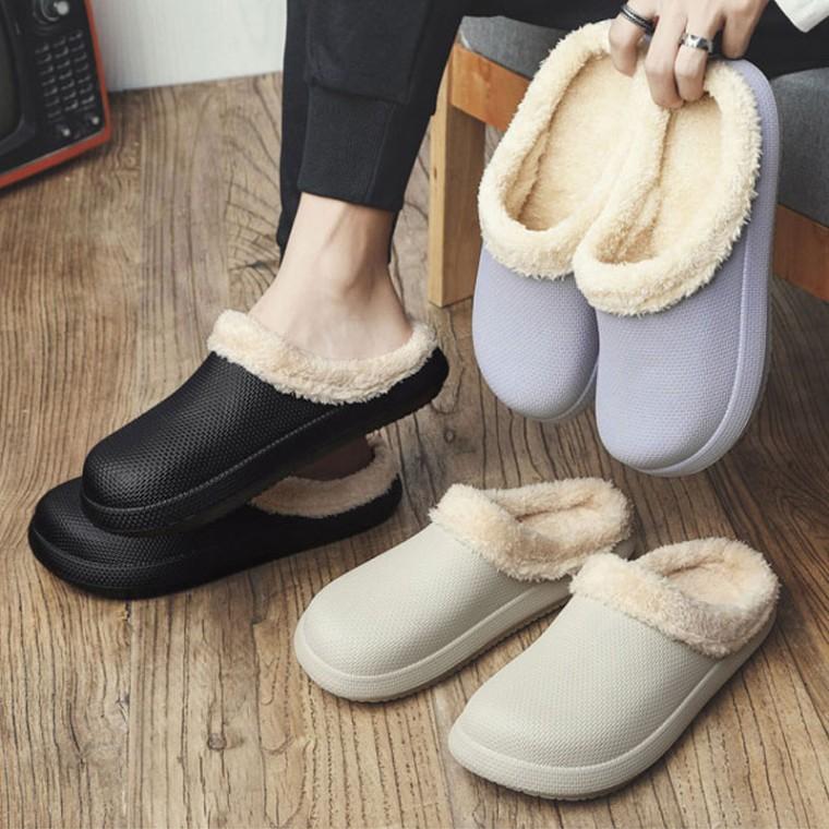 EVA 캐주얼 남성 방한 털 슬리퍼 fursl-01m