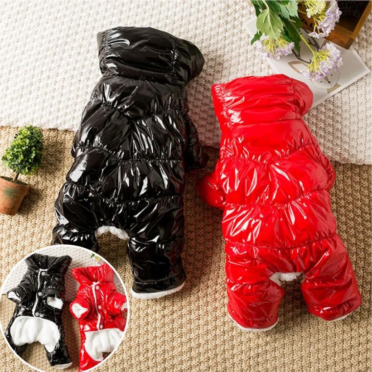 강아지 유광 롱패딩 반려견 겨울산책 따뜻한 롱패딩