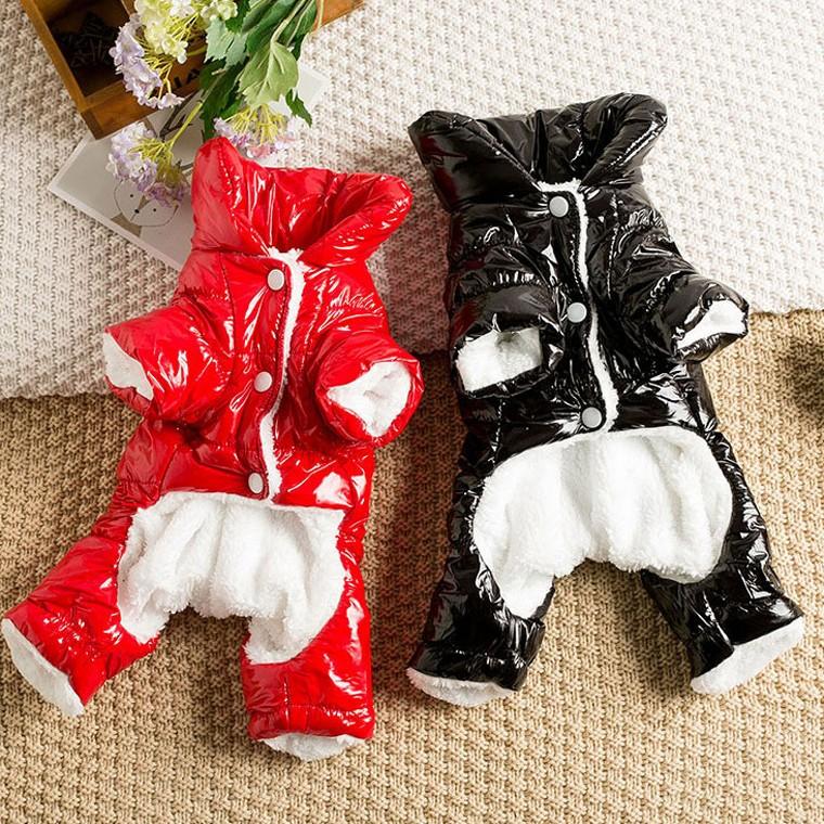 몸전체를 따뜻하게 외출 산책 필수템 애견 바람막이 롱패딩 점퍼