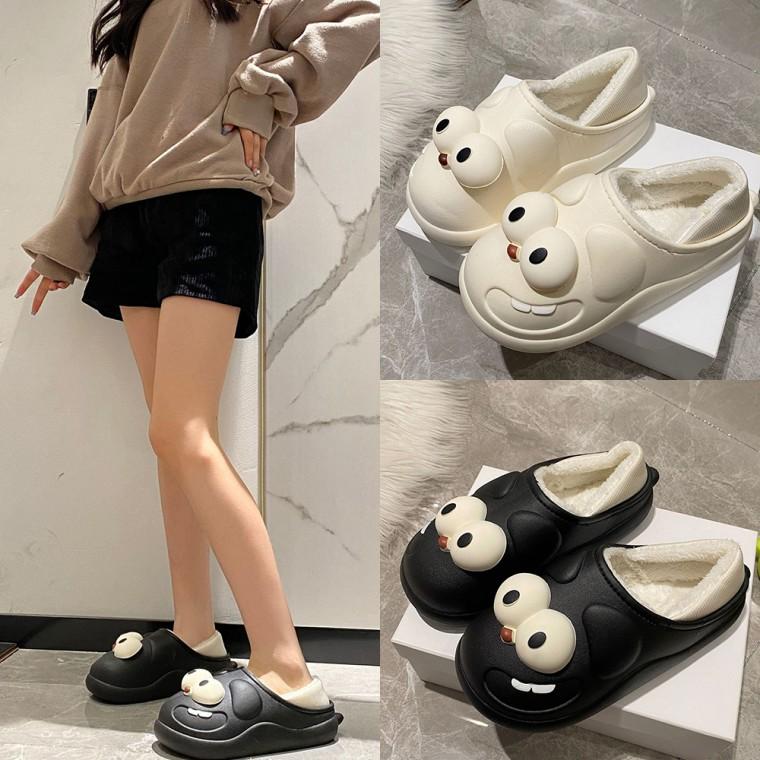 퍼장꾸슈즈 따뜻한 실내화 겨울 홈슬리퍼 털안감 겨울