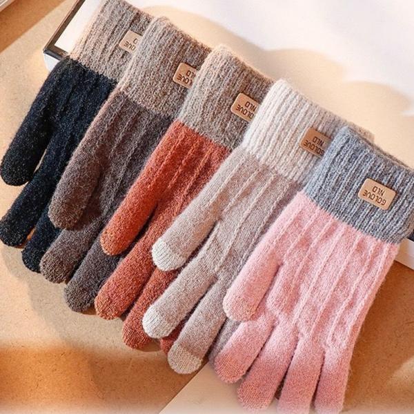 겨울 스마트폰 터치 니트 캐시미어 남자 여자 장갑