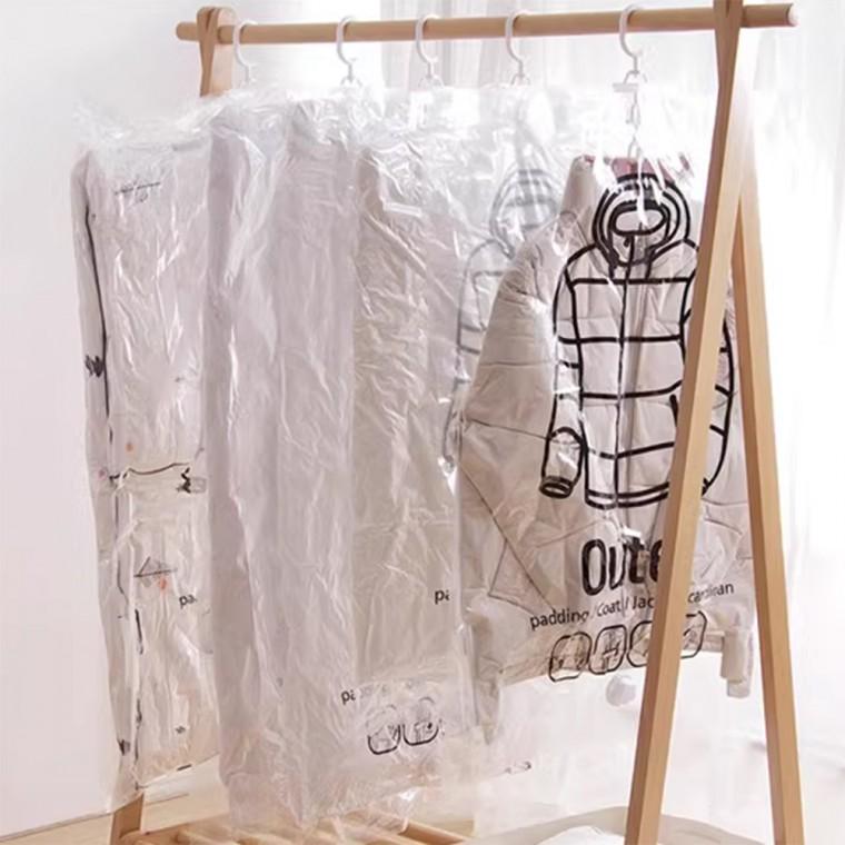 의류 수납 압축팩 걸이형 진공팩 밸브형 진공비닐팩