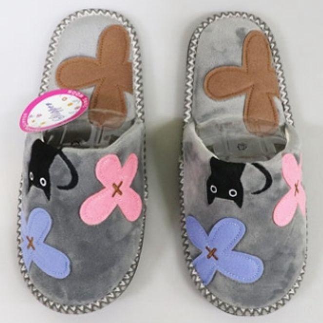 남여 털 실내화 방한 슬리퍼 사무실 겨울 실내화 캣