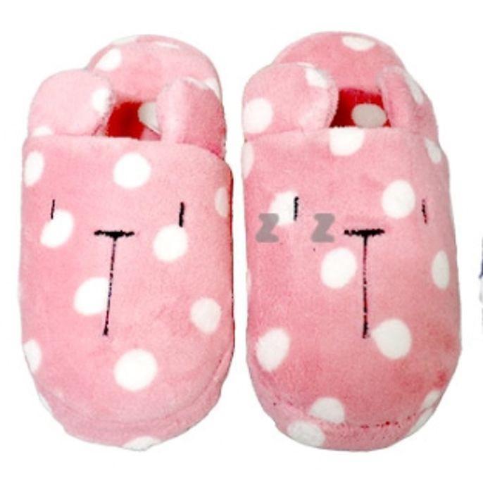 여성 털 실내화 방한 슬리퍼 거실화 겨울 실내화 도트