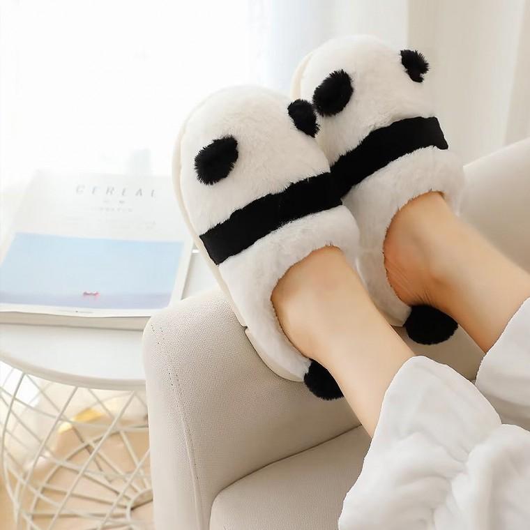 바오털실내화 귀여운 홈슬리퍼 털 신발 집 겨울 팬더