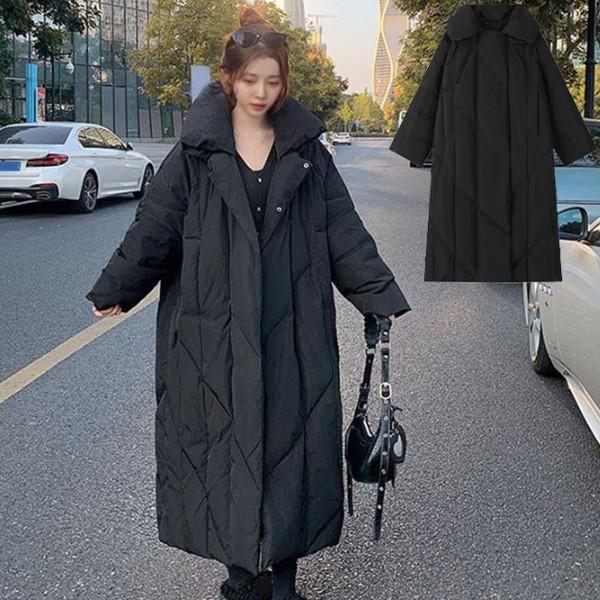 소재 데일리 아우터 박시한 패션 롱패딩 가벼운 허리 아래로 내려오는 긴 패딩 캐주얼부터 다양한 스타일