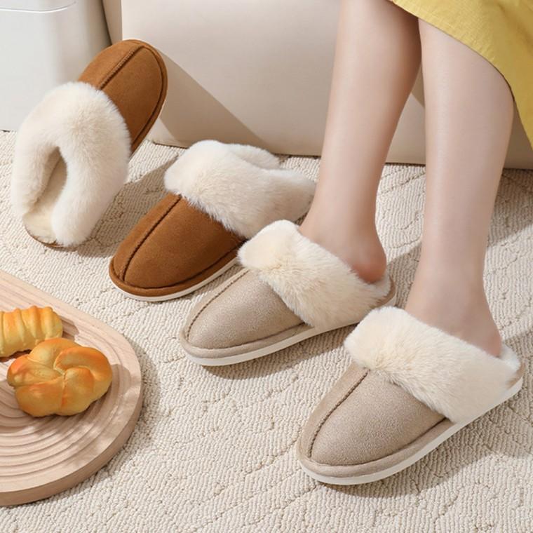 겨울 털슬리퍼 포근한 방한 털실내화 4color