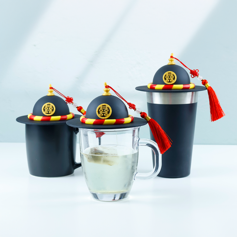 사또 모자 실리콘 컵뚜껑 부모님 친구 외국인 선물 전통 먼지 방지 튼튼 보온 보냉 korea traditional