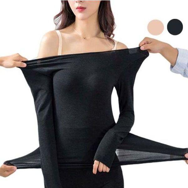 쫀쫀 여성 발열 내의 세트 내복 이너웨어 겨울내의