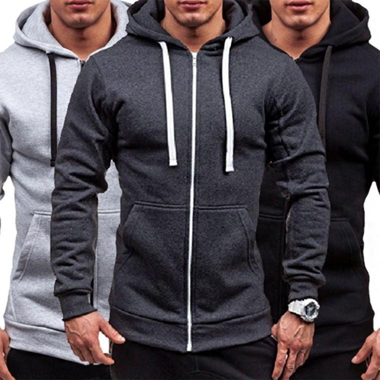 기모 안감 3가지 색상 남자 후드 집업 캐주얼 아우터 가을 점퍼 야상 자켓 남자아 잠바