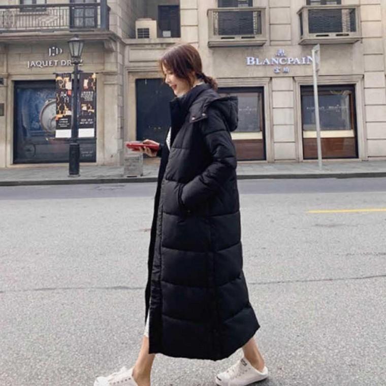 여자 모자 롱패딩 캠핑 데일리 겨울 데이트 패션 코디 여성롱 후드 점퍼 오버핏 겨울롱