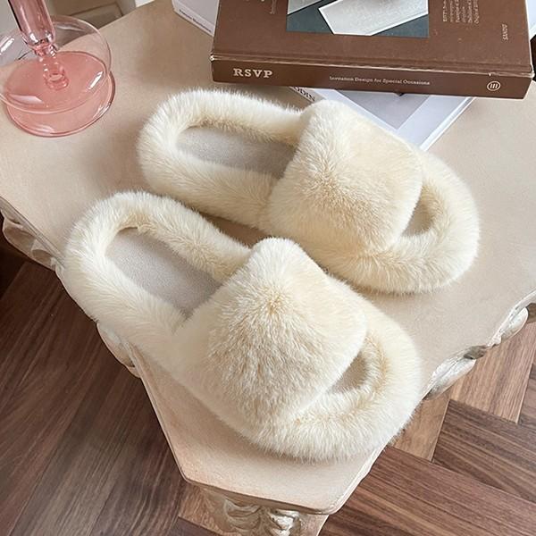 여성 6컬러 빅사이즈 베이직 털슬리퍼 실내화 A715