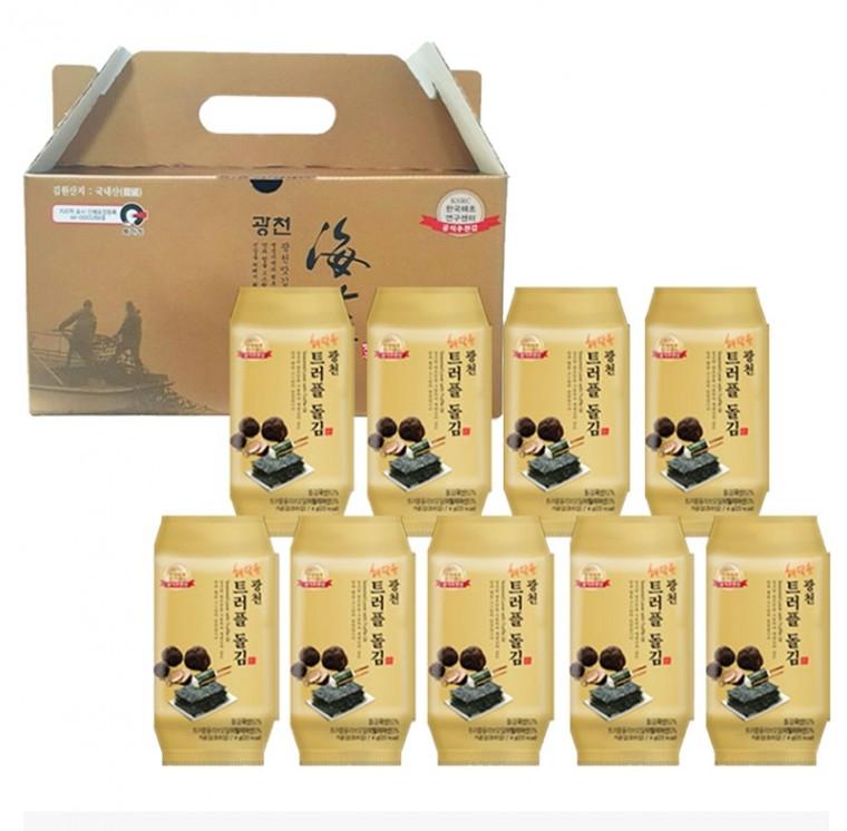 2026 명절 광천김선물세트 트러플돌김 도시락김 9봉 손잡이선물세트 선물용김추천 식탁김 조미김