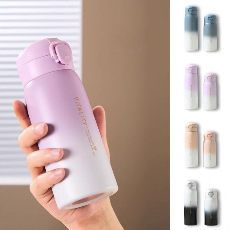 [CU] 원터치 텀블러 스텐 350ml 500ml 진공 보온 물병 스테인레스 보틀 보온 보냉병 크리스마스 판촉물
