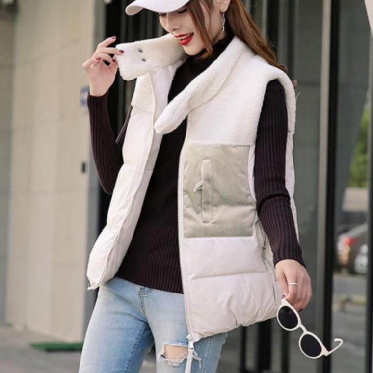 점퍼 롱패딩 후리스 여성 자켓 여자 패딩조끼 양털