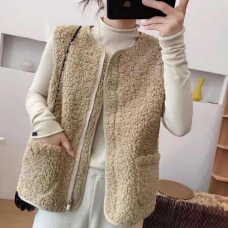 조끼 여성 여자 패딩 양털 겨울 가을 베스트 후리스