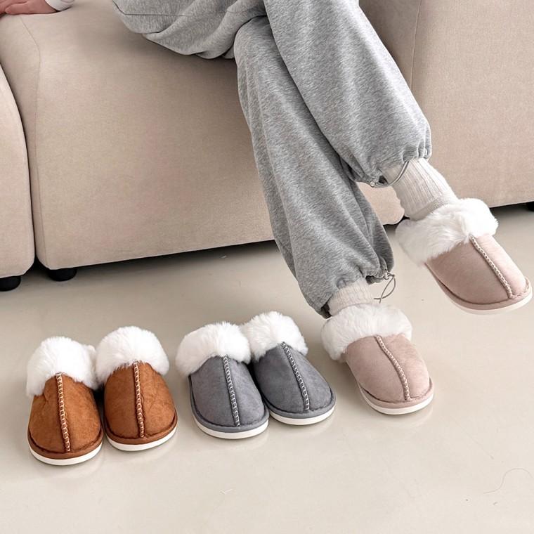 바즌 남녀 윈터허그 소프트 털슬리퍼 SD-1004546