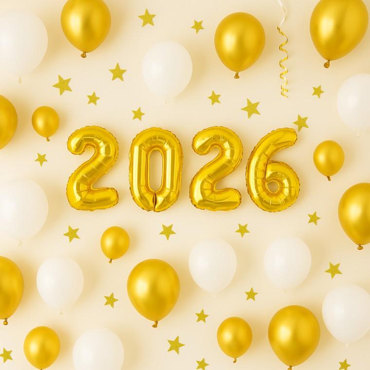 숫자은박풍선(소)골드2026패키지