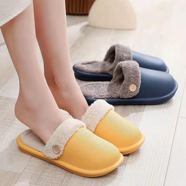 [큰손할인] PVC털슬리퍼 신발 실내화 겨울 사무실 털 거실화 따뜻한 보온 방한 홈슬리퍼 커플