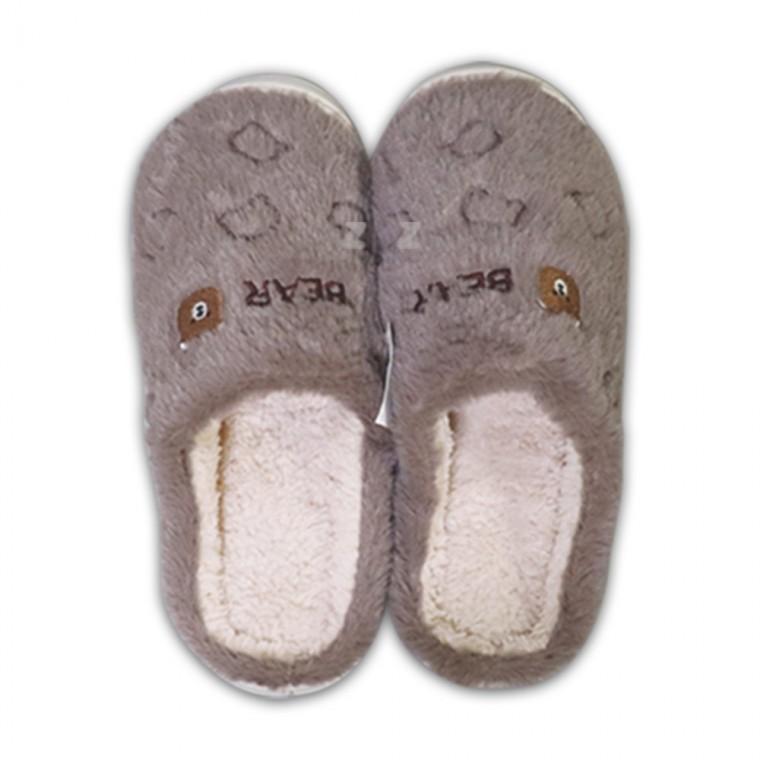 비스 곰돌이 털슬리퍼-H/남여공용/겨울거실화/털거실화/기모거실화/극세사거실화/퍼거실화/겨울실내화/털