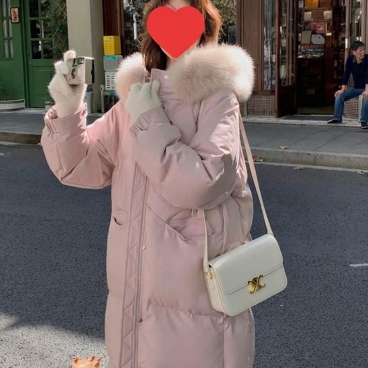여자 퍼후드 방한 롱패딩 데일리 잠바 겨울 점퍼