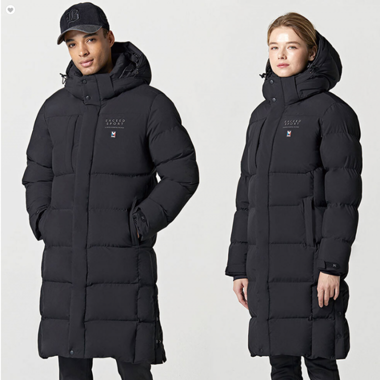 엠리밋 LGTWJ27916 겨울 남녀공용 히트엠 롱패딩 검정 겨울벤치코트