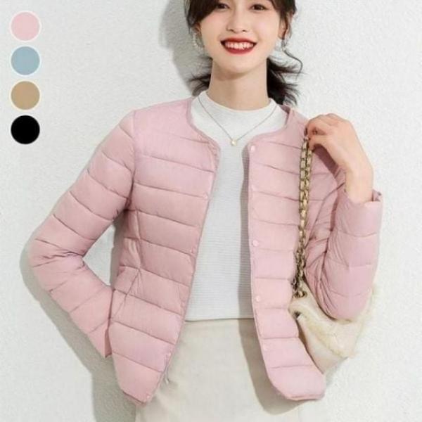 베이직 여성 경량패딩 겨울 이너 투웨이넥 패딩자켓 겨울 베이직 여성 패딩 경량 투웨이넥 자켓 이너