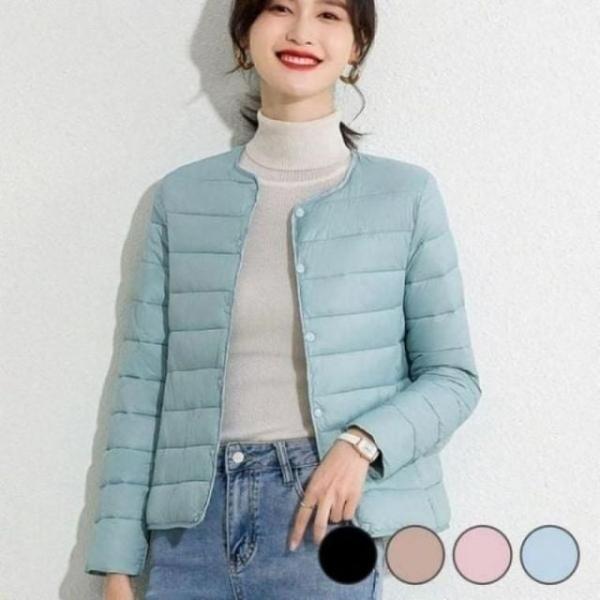 베이직 여성 겨울 라운드 브이넥 변환 투웨이 패딩 자켓 자켓 라운드 여성 변환 브이넥 베이직 패딩 겨울