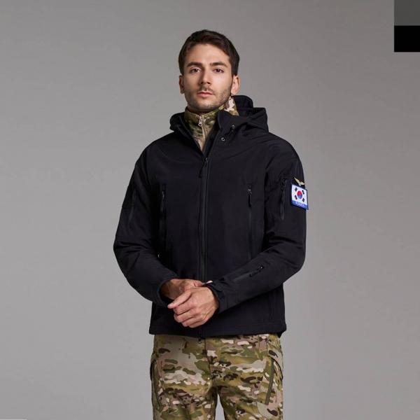 KSS 1013 남자 택티컬자켓 전투 밀리터리룩 전술자켓 후드 바람막이 점퍼-후리스안감