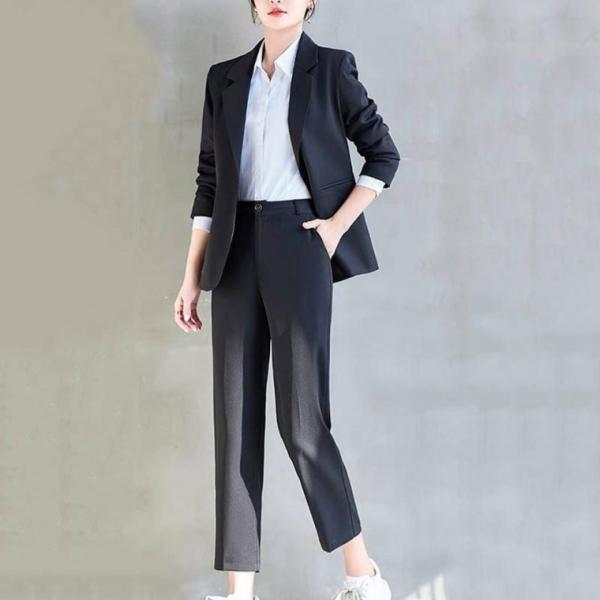 여자 면접 정장 자켓 코트 루즈핏 캐주얼 기본 직업복 록 정장 직업복 출근룩 면접 캐주얼 기본 루즈