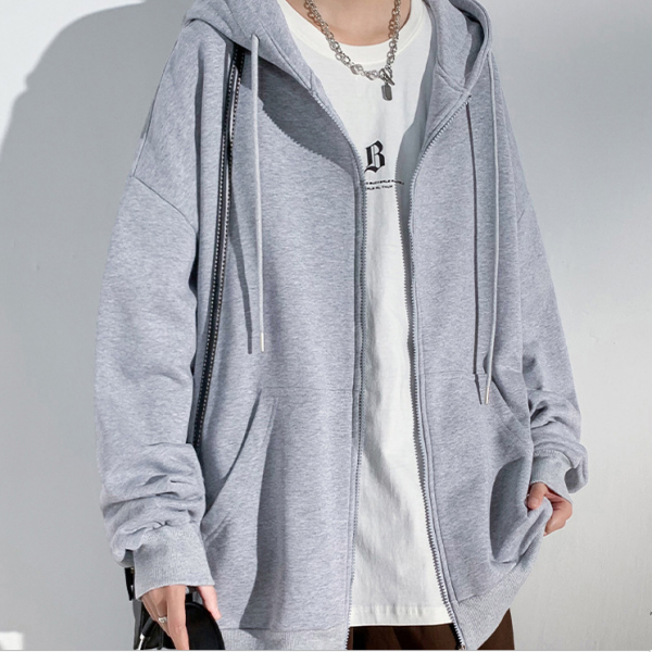 남성후드집업 3컬러 데일리 기본 후드집업 자켓 면후드티셔츠 아웃도어 캐쥬얼