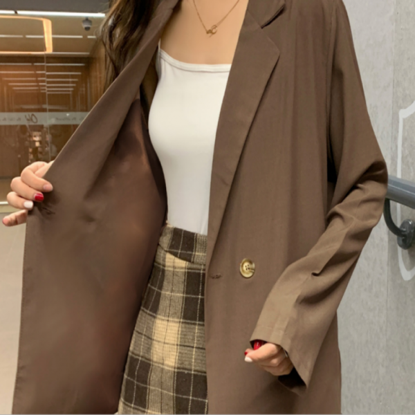 여성마이 하프자켓 2컬러 베이직 블레이저 자켓 사무실 정장 하객룩