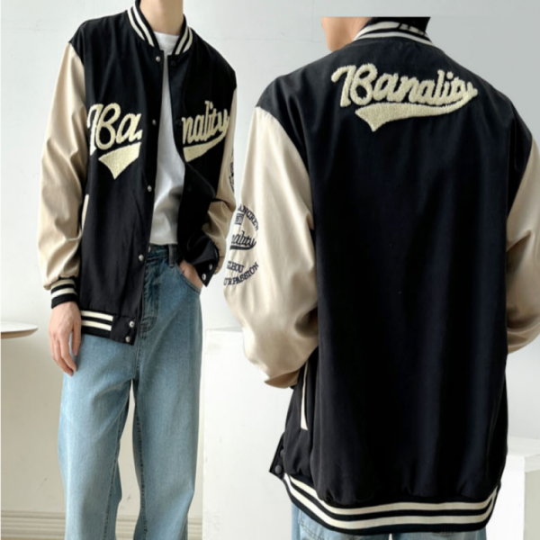 남성 야구잠바 간절기 캐주얼 바시티 자켓 바람막이 아웃도어 야외행사복