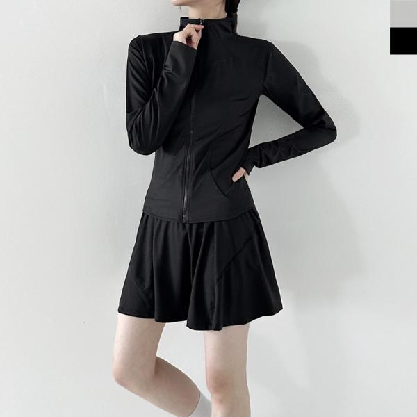 KWW 1008 여자 액티브 슬림핏 집업 자켓